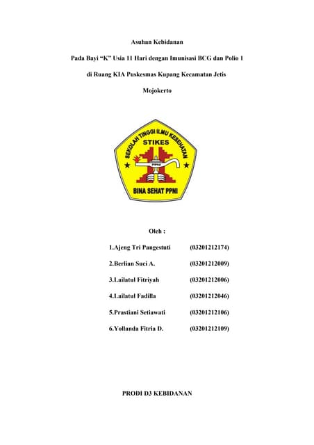 Soap imunisasi BCG dan Polio 1