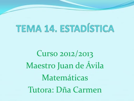 Tema 14 mate.Víctor