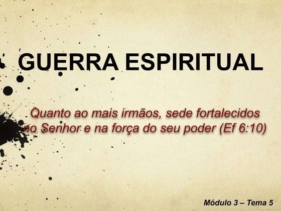 Tema 5   guerra espiritual