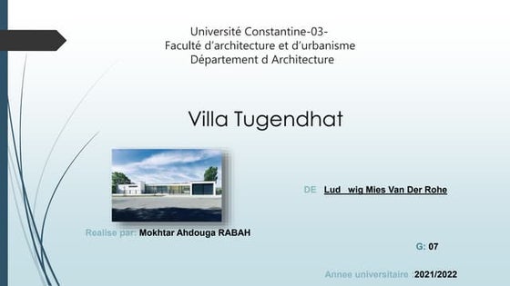 villa tugendhat
