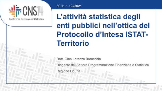 14a Conferenza Nazionale di Statistica