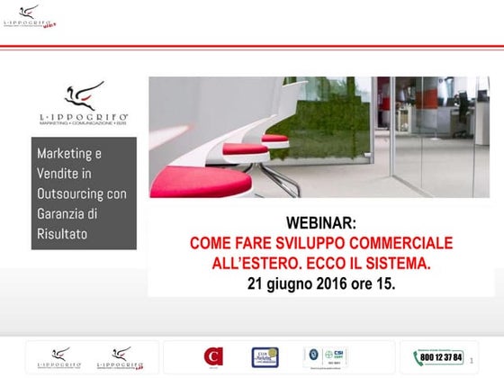 Webinar - Sviluppo estero B2B