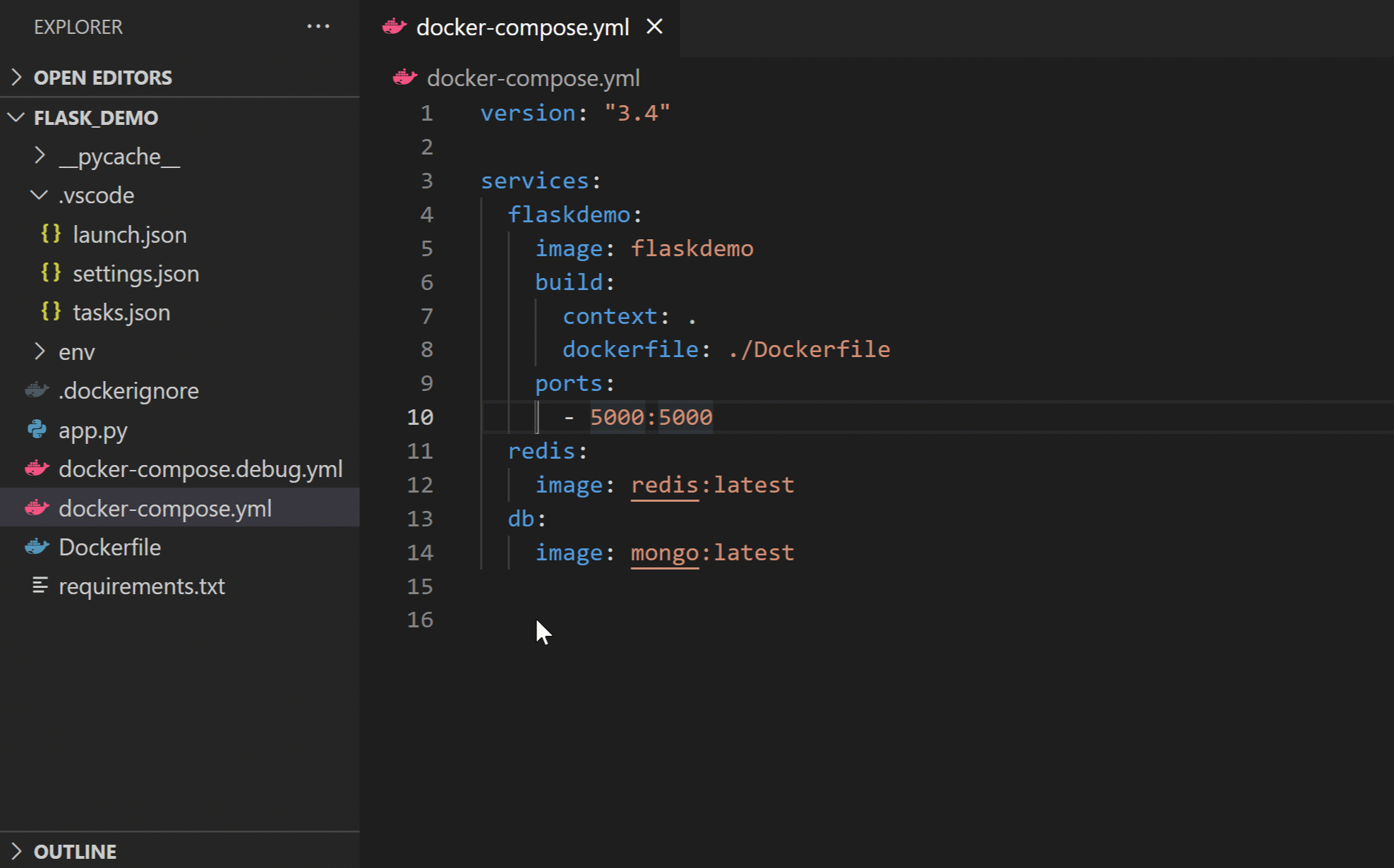 Compose Up - Select Subset