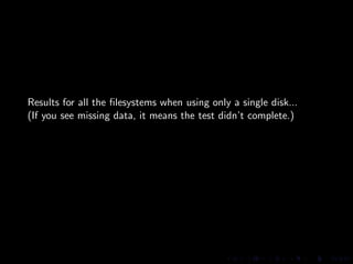PostgreSQL Portland Performance Practice Project - Database Test 2 Filesystem Characterization