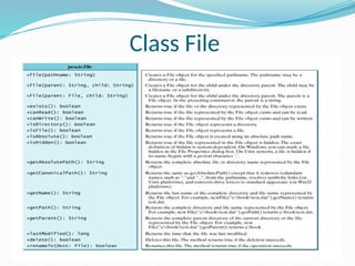 Class File
 