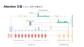 Attention 모델 - 뉴스 제목 추출하기
 