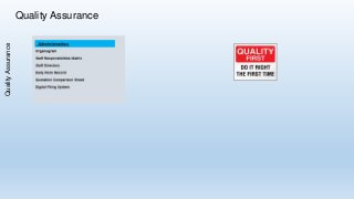 Quality Assurance
QualityAssurance
 