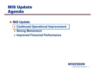 	 McKesson Investor/Analyst Day (Part III: Information Solutions)
