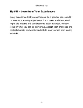 101 self-help tips