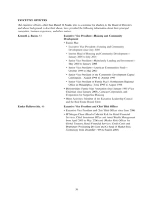 fannie mae  Proxy Statement 2007