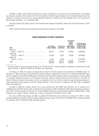 sysco Annual Reports2006