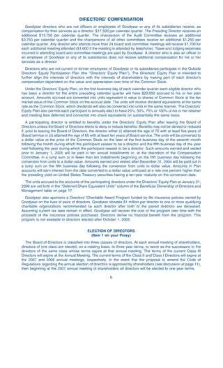 goodyear Proxy Statement 2006