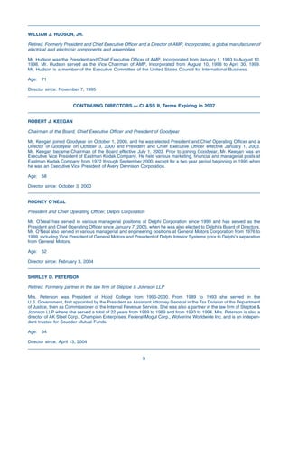 goodyear Proxy Statement 2006