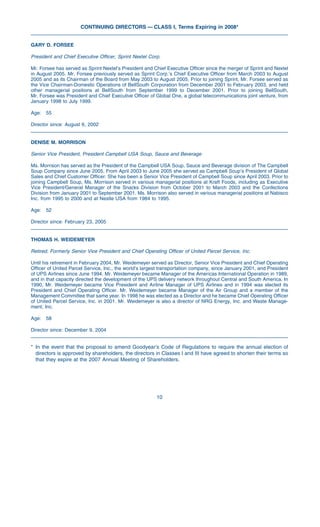 goodyear Proxy Statement 2006