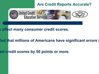 This is the biggest myth of all. The concept that once bad, always bad, or at least for 7 years is totally false. Anybody can run into hard times or an emergency situation now and then, but that doesn't automatically mean that they are a poor credit risk for a magical 7 years. The simple truth is, no credit report can predict the future.  