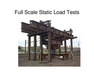 Full Scale Static Load Tests
 