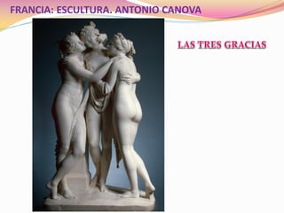FRANCIA: ESCULTURA. ANTONIO CANOVA
 