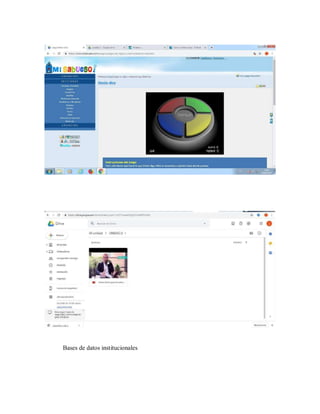 Bases de datos institucionales
 