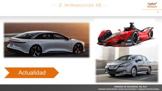 16
Actualidad
2. INTRODUCCIÓN VE
JORNADA DE SEGURIDAD. ZAL Port
«RIESGOS TECNOLÓGICOS: VEHÍCULOS ELÉCTRICOS Y PARQUES FOTOVOLTAICOS»
 