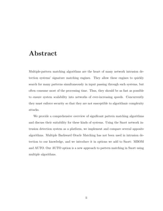 2006 an examination of pattern matching algorithms for ids full