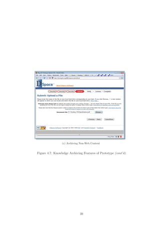 (c) Archiving Non-Web Content


Figure 4.7: Knowledge Archiving Features of Prototype (cont’d)




                              39
 