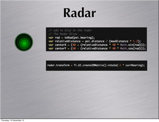 Radar




Thursday, 13 December 12
 