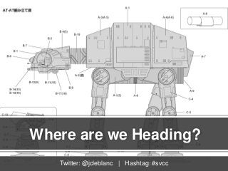 Where are we Heading? 
Twitter: @jcleblanc | Hashtag: #svcc 
 