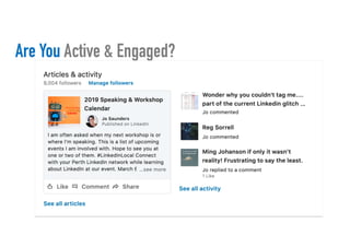 Are You Active & Engaged?
 