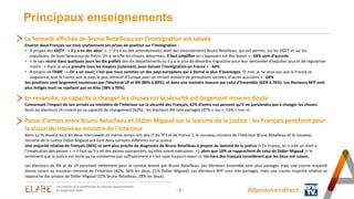 Principaux enseignements
La fermeté affichée de Bruno Retailleau sur l’immigration est saluée
Environ deux Français sur trois soutiennent ses prises de position sur l’immigration :
• À propos des OQTF : « il y a eu des abus" (…) "Il y a eu des amendements, dont des amendements Bruno Retailleau, qui ont permis, sur les OQTF et sur les
expulsions, de lever beaucoup de freins. On a rectifié les choses, désormais, il faut amplifier en s'appuyant sur des textes » : 69% sont d’accords
• « Je vais réunir dans quelques jours les dix préfets des dix départements où il y a le plus de désordre migratoire pour leur demander d'expulser plus et de régulariser
moins ; « Donc je veux prendre tous les moyens justement, pour baisser l’immigration en France » : 64%
• A propos de l’AME : « On a un souci, c'est que nous sommes un des pays européens qui a donné le plus d'avantages. Et moi, je ne veux pas que la France se
singularise, que la France soit le pays le plus attractif d'Europe pour un certain nombre de prestations sociales, d'accès aux soins » : 64%
Ses positions sont largement soutenues par l’électorat LR et RN (80% à 89%), et dans une moindre mesure par celui d’Ensemble (65% à 76%). Les électeurs NFP sont
plus mitigés mais ne rejettent pas en bloc (38% à 50%).
En revanche, sa capacité à changer les choses sur la sécurité est largement mise en doute
Concernant l’impact de son arrivée au ministère de l’Intérieur sur la sécurité des Français, 62% d’entre eux pensent qu’il ne parviendra pas à changer les choses.
Seuls les électeurs LR croient en sa capacité de changement (63%) ; les électeurs RN sont partagés (47% « oui », 53% « non »).
Passe d’armes entre Bruno Retailleau et Didier Migaud sur le laxisme de la justice : les Français penchent pour
la vision du nouveau ministre de l’Intérieur
Alors qu’ils étaient tous les deux interviewés en même temps lors des JT de TF1 et de France 2, le nouveau ministre de l’Intérieur Bruno Retailleau et le nouveau
ministre de la Justice Didier Migaud ont livré deux constats différents sur la justice.
Une majorité relative de Français (46%) se sent plus proche du diagnostic de Bruno Retailleau à propos du laxisme de la justice (« En France, on a créé un droit à
l’inexécution des peines ». « Il faut qu’il y ait des peines prononcées, qu’elles soient exécutées. »), alors que 18% se rapprochent de celui de Didier Migaud (« le
sentiment que la justice est lente ou ne condamne pas suffisamment » n’est «pas toujours exact »). Un tiers des Français considèrent que les deux ont raison.
Les électeurs du RN et de LR penchent nettement pour le constat dressé par Bruno Retailleau. Les électeurs Ensemble sont plus partagés mais une courte majorité
donne raison au nouveau ministre de l’Intérieur (42%, 36% les deux, 21% Didier Migaud). Les électeurs NFP sont très partagés, mais une courte majorité relative se
rapproche des propos de Didier Migaud (32% Bruno Retailleau, 28% les deux).
- 6 - #Opinion.en.direct
Les Français et la constitution du nouveau gouvernement
25 septembre 2024
 