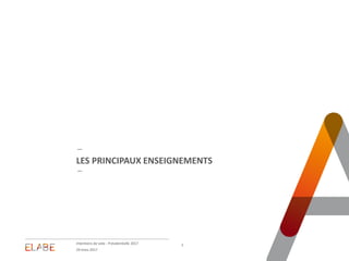 LES PRINCIPAUX ENSEIGNEMENTS
Intentions de vote - Présidentielle 2017 5
29 mars 2017
 