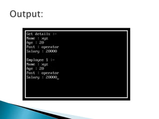 array of object pointer in c++