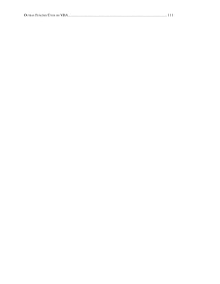 OUTRAS FUNÇÕES ÚTEIS DO VBA.............................................................................................................. 111
 