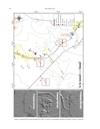 Neri Flores et al.254254
Figura 6. Localización de sitios de inundación en el 2012. La zona A y B corresponde a Rancho de El Padre y la zona C a Guasimal.
 