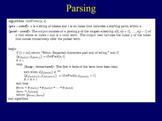 Parsing
 