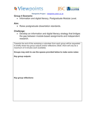Information Skills Scenarios
