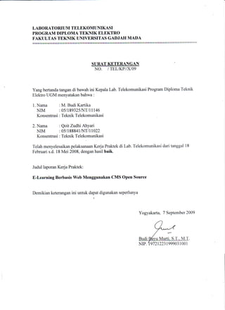 e-learning berbasis web menggunakan cms open source