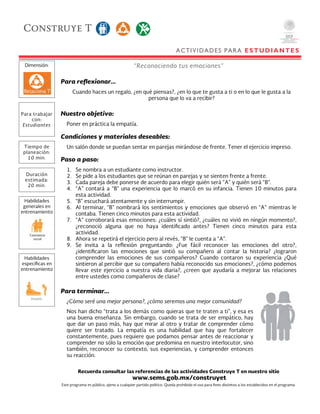 ACTIVIDADES PARA ESTUDIANTES
 