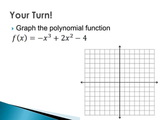    Graph the polynomial function
 