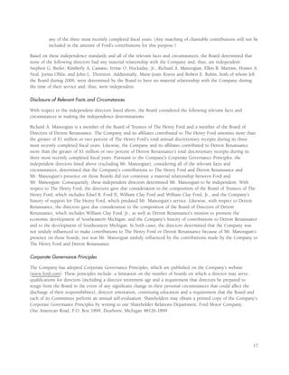 ford 2007 Proxy Statement