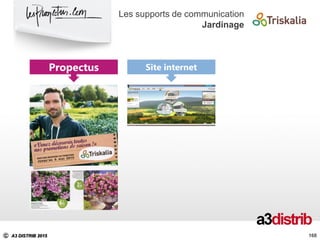 C A3 DISTRIB 2015
168
168
Les supports de communication
Jardinage
Propectus Site internet
 
