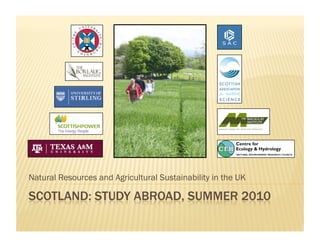 Natural Resources and Agricultural Sustainability in the UK
 