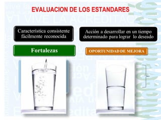EVALUACION DE LOS ESTANDARES Autoevaluación 