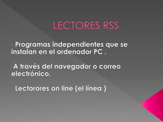 LECTORES RSS