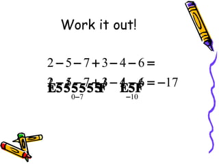 Work it out! 
