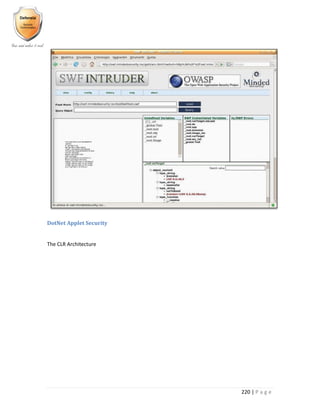 220 | P a g e
DotNet Applet Security
The CLR Architecture
 