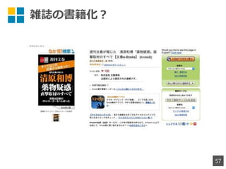 雑誌の書籍化？
57
 