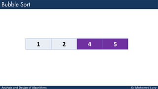 Analysis and Design of Algorithms
1 2 4 5
 