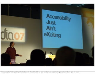 Making Web Accessibility Sexy