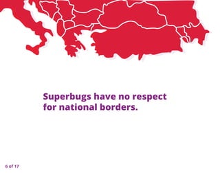 Superbugs have no respect
for national borders.
6 of 17
 