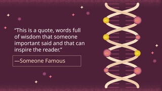 “This is a quote, words full
of wisdom that someone
important said and that can
inspire the reader.”
—Someone Famous
 